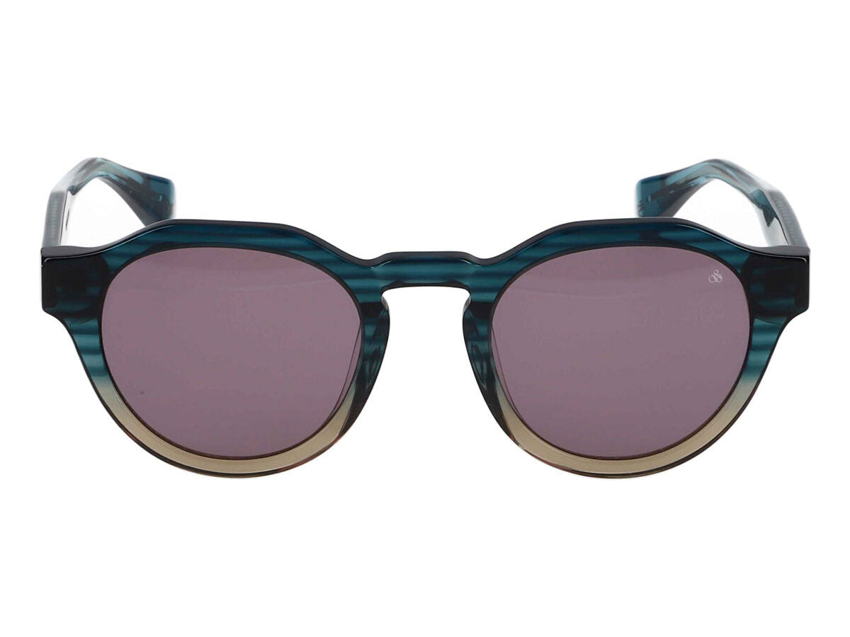 SS8025 - Transparent Gradient Striped Blue Brown
