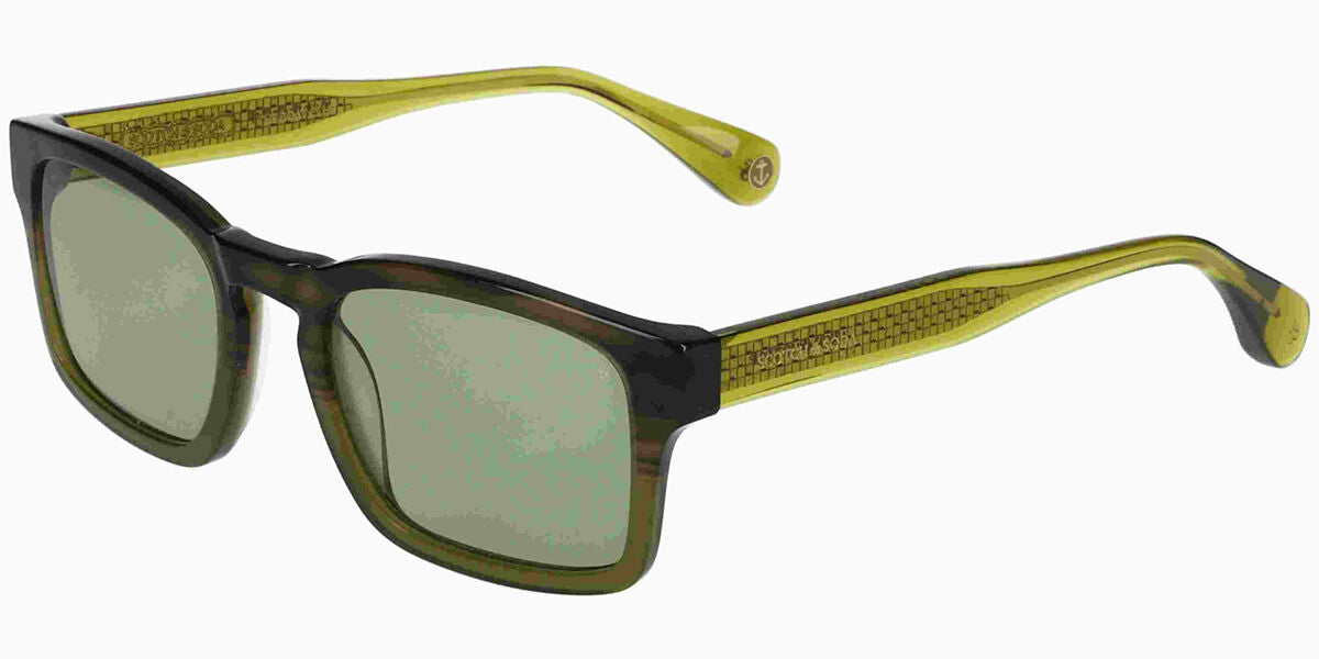 Scotch & Soda 8026 - Transparent Striped Mud Green