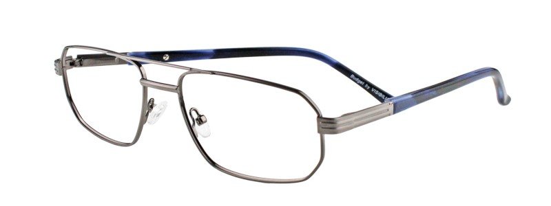 Budget 30063 col. 104dark gun shiny-mat/blue horn O.BU 30063 104-54 mm