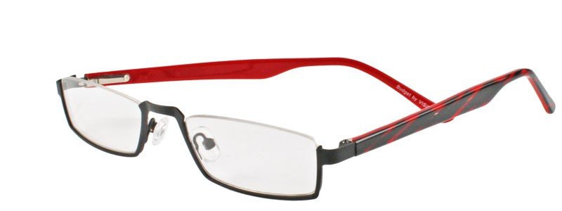 Budget 30097 col. 580black mat/black-red O.BU 30097 580