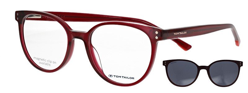 TOM TAILOR naočare Clip on  60699 col. 568berry transparent  C.TT 60699 568
